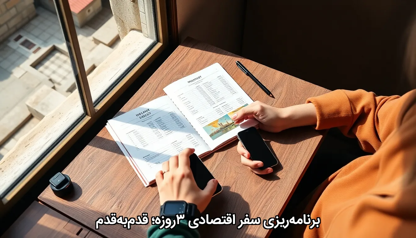 برنامه‌ریزی سفر اقتصادیِ ۳روزه؛ قدم‌به‌قدم