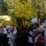 تجمع کادر درمان در بیمارستان رازی اهواز (۱۴۰۴/۱۰/۰۲)