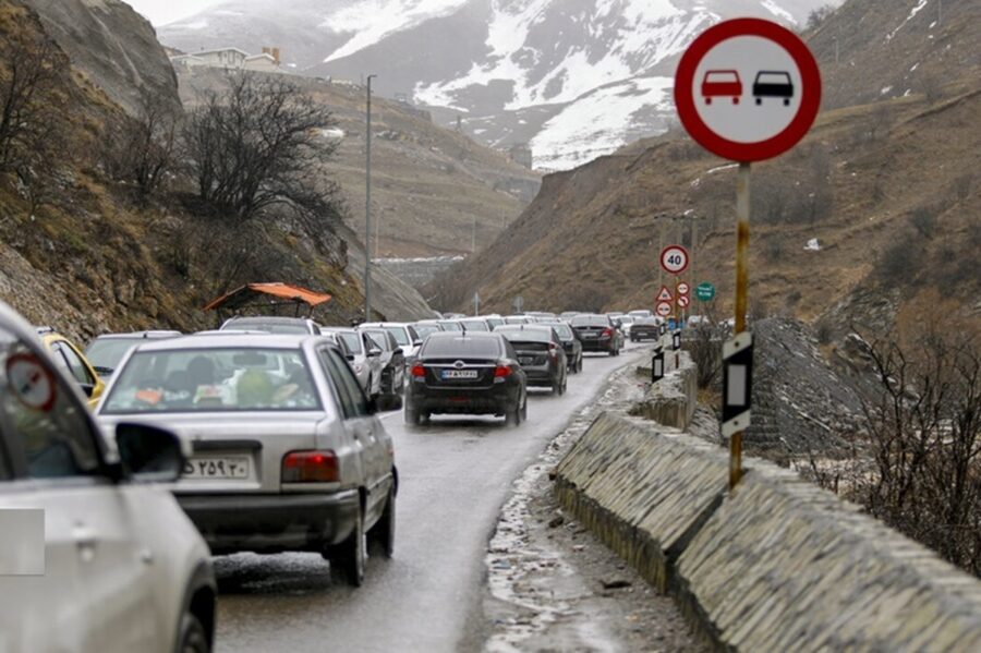 جاده چالوس دوطرفه شد