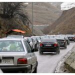 جاده چالوس قفل شد/ هشدار پلیس راهور به مسافران