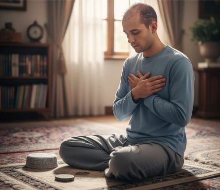 نماز خواندن بعد از کاشت مو