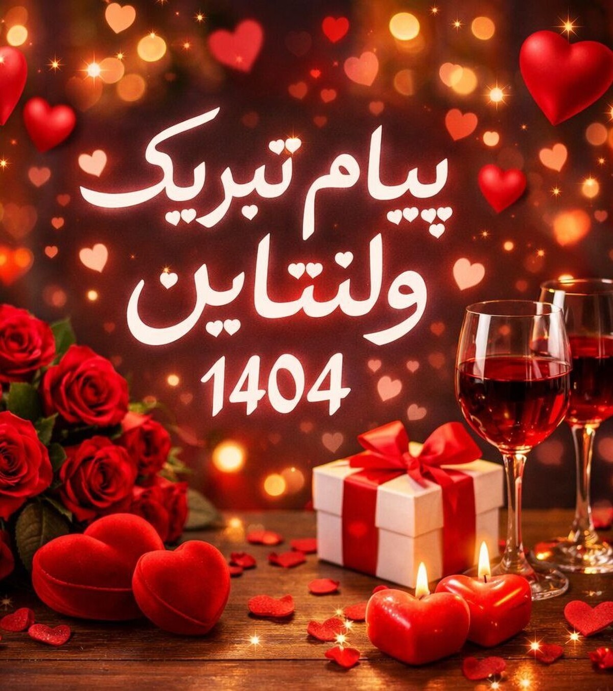 پیام تبریک روز ولنتاین ۱۴۰۴ / پیام‌ها عاشقانه و احساسی برای تبریک روز ولنتاین به همسر، دوست و مخاطب خاص + عکس
