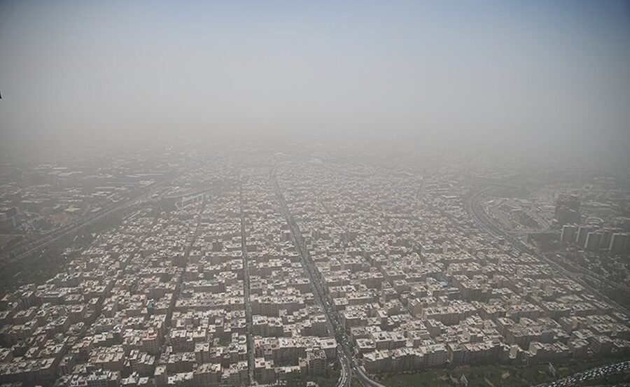 وضعیت هوای تهران امروز شنبه ۲۳ اسفند ۱۴۰۴ / شاخص آلودگی تهران ۱۲۶ شد