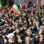 تداوم اجتماع شبانه مردم میاندوآب در خیابان