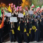 خروش مردم ولایی شهرستان بهاباد در شب‌های اقتدار کشور