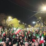 دختر تبریزی با اسب و تفنگ در تجمع شبانه حضور یافت+ عکس