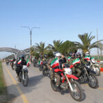 رژه موتوری وعاظ و طلاب زاهدانی در حمایت از ایران