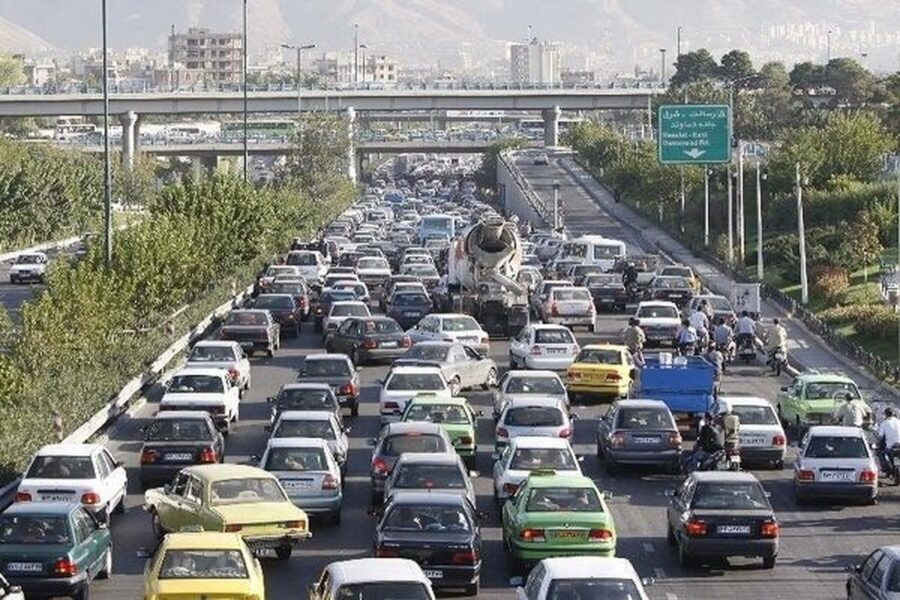 وضعیت تردد معابر و بزرگراه های تهران اعلام شد