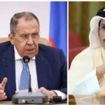 تماس تلفنی وزیر خارجه قطر با لاوروف درمورد وضعیت تنگه هرمز