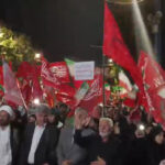 اجتماع پرشور مردم ارومیه در شب اربعین رهبر شهید انقلاب در خیابان