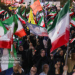 پرچمداری مردم ولایی سلماس در دویست و هشتمین تجمع شبانه